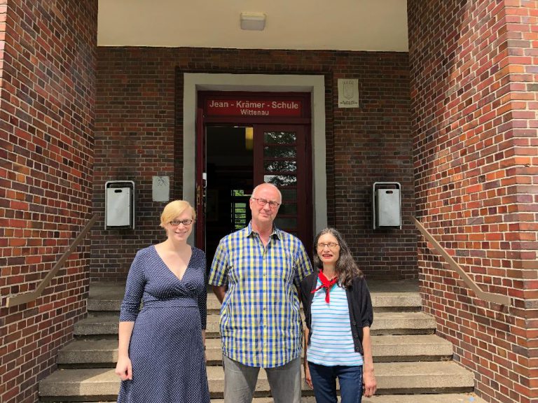 Beim Austausch mit der Landesvorsitzenden Nina Stahr zum Thema Kinderarmut